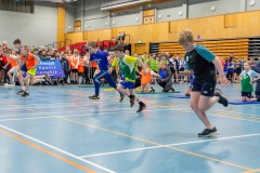 Children from small schools in Co. Donegal, Ireland taking part in the Sportshall Athletics programme which is an indoor athletics programme that specifically develops a child's running, jumping and throwing skills. It consists of Track & Field Events and promotes multi-skill development for kids from 3rd to 6th class.