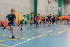 Children from small schools in Co. Donegal, Ireland taking part in the Sportshall Athletics programme which is an indoor athletics programme that specifically develops a child's running, jumping and throwing skills. It consists of Track & Field Events and promotes multi-skill development for kids from 3rd to 6th class.